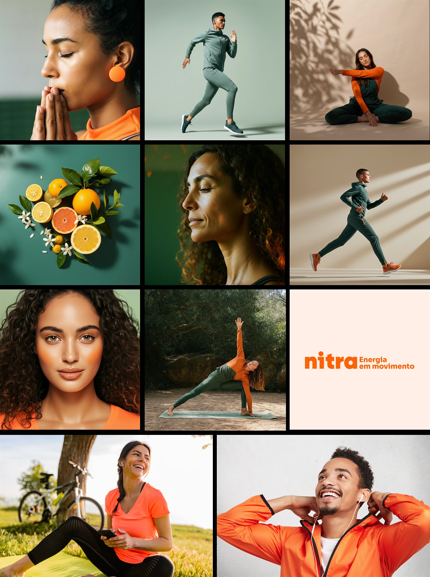 Direção de marca — território visual da Nitra