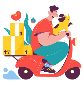 Ilustração Nitra: Delivery