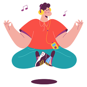 Ilustração Nitra: Meditação